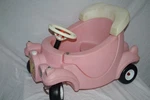Vintage Little Tikes Tyke Pink Jalopy Push Car Ride Great Condition Htf. Fixed Price $210.00.
