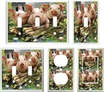 Country Pigs Down On The Farm Home Decor Image #4 Light Switch Cover Plate. Fixed Price $8.18.