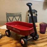 Radio Flyer W5 Mini Toy Wagon Red Metal Vintage Great Condition Made Usa. Fixed Price $17.50.