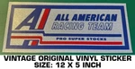 All American Racing Team Pro Super Stocks Vintage Original Decal Sticker - Nhra. Fixed Price $13.09.