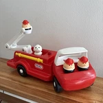 Vintage Little Tikes Toy Fire Engine Truck Red Made Usa Has Dog And 3 People. Fixed Price $32.00.