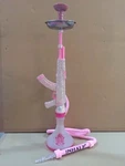 34" Shooter Original Diamond Gangsta(tm) Gun Hookah By Inhale Pink. Fixed Price $249.00.