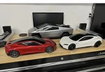 Hot Wheels 1:10 Red & White Tesla Roadster Rc Car Radio Remote Control Models.. Fixed Price $200.00.