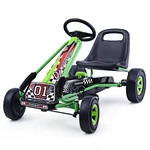 Costway Go Kart 4 Wheel Pedal Powered Kids Ride On Toy W/ Adjustable Seat Green. Fixed Price $119.99.