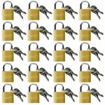 20 Pcs 25MM Solid Brass Mini Set W/ Keys For Locker Luggage. Fixed Price $19.99.
