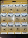 Bachmann E-z Mate Mark Ii Medium Shank 12 Pair 78502 Full Card. Fixed Price $40.00.