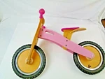 Smart Gear Toddler Balance Bike Pink Wooden Bicycle First Push No Pedals. Fixed Price $39.99.