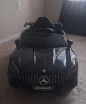 Mercedes-benz Amg Black Battery Operated Ride-on Toy Car For Ages 3-7 Years. Fixed Price $80.00.