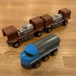 Brio Freight Train Pox For 2 Cars With Pieces Luggage #95B1F9. Fixed Price $153.00.