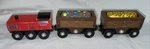 Melissa & Doug Wooden Train Magic Mine Gold Gem Ore Cars YK10210. Fixed Price $25.00.