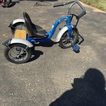 Schwinn Roadster Tricycle Toddler Bike Blue And Chrome Kid Tri-cycle. Fixed Price $188.00.