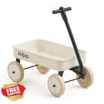 Kidpop Pula-mini Toddler Wagon 4-WHEEL Pull Toy Cart, White. Fixed Price $44.99.