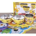 5PCS Pororo Non-slip Dish Cup Spoon Set,stainless For Baby Kids Toddler Children. Fixed Price $55.99.