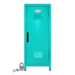 Kid's Mini Locker With And Key Teal - 10.75" Tall. Fixed Price $32.99.