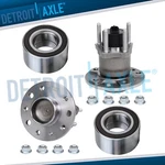 Front Wheel Bearings Rear Hub Kit For 1999 2000 2001 Saab 9-5 W/ Abs. Fixed Price $111.59.