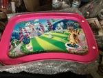 Vintage Pink Wizard Tv Tray Legs Kids Snack Food Craft Table Collectible 2003. Fixed Price $49.95.