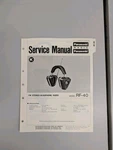 Panasonic Model RF-40 Fm Stereo Headphone Radio Service Manual D-5855. Fixed Price $54.95.