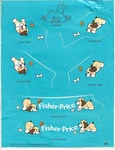 Vintage 1983 Fisher Price Toddler Rocking Puppy #135 Unused Sticker Sheet. Fixed Price $9.99.