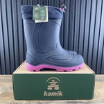 Kamik Snobuster 1 Size 4 Youth Gs Navy Magenta Insulated Snow Boot. Fixed Price $48.75.