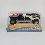 2002 Hot Wheels Rev Tredz Klash Spider-man Vs Grave Digger Monster Truck 2-PACK. Fixed Price $59.99.