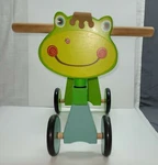 Dushi Four Wheel Wood- Push Balance Bike Frog. Fixed Price $55.99.