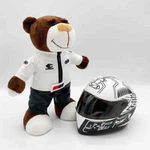 New Teddy Helmet Doll Toys Cute Motorcycle Bear Car Motorbike Deco. Fixed Price $48.65.