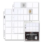 Packs Of (40) Bcw Card, Coin Or Slide 20-POCKET Topload Pro Binder Pages. Fixed Price $23.99.