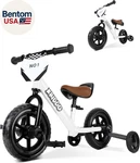2-IN-1 Kids Tricycle And Toddler Balance Bike Year Old, Detachable Pedals. Fixed Price $118.14.