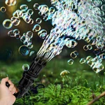 Gatling Machine Bubbler Maker Automatic Gun Toys For Kid Outdoor. Fixed Price $7.99.