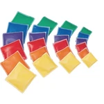 4" Inch Spectrum Vinyl Square Beanbags (set Of 12). Fixed Price $32.25.