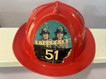 Vtg 1975 Placo Toys Emergency Productions 51 Fire Department Plastic Kid Helmet. Fixed Price $36.18.