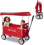 Radio Flyer 3953A In 1 Off-road Ez Fold Wagon With Canopy, Red. Fixed Price $160.95.