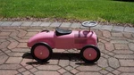 Morgan Cycle Rose Metallic Pink Retro Ride-on Racer Foot Floor Kids Toy. Fixed Price $75.00.