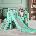 Kids Slide And Swing Set, 5 1 Toddler Climber Indoor Outdoor Playground. Fixed Price $124.99.