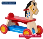 Fisher-price Retro Wooden Pony Ride-on Toy For Toddlers, Real By Dy. Fixed Price $149.98.