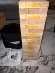 Wild Sports Nfl Steelers Giant Stacking Wooden Blocks Tumbling Tower Jenga. Fixed Price $139.99.