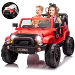 Joyldias Red 12V Battery 2-SEATER Kids Ride On Car Truck Gift W/led,music,remote. Fixed Price $199.99.