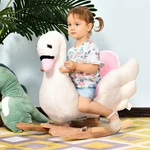 Qaba Plush Kids Ride On Toy Rocking Horse Swan Style Animal Rocker Seat Gift. Fixed Price $66.95.