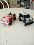 Lot Of 2 Maxx Action Toy Vehicles Fire Truck Police Car Suv Light & Sounds. Fixed Price $14.99.