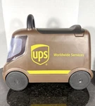 Radio Flyer Ups Truck Ride On Toy Brown Kids Push Vehicle Storage Seat. Fixed Price $26.00.