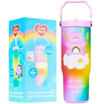 Care Bears Tumbler With Straw 30OZ Kids Teens Insulated Cup Lid Handle T.... Fixed Price $36.63.