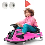 360 24V Kids Electric Drifting Go Kart Ride On Cart With Bluetooth (pink). Fixed Price $189.99.