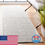 Safavieh Natura Collection Runner Rug - 23 X 10 Ivory Light Grey Handmade Wool. Fixed Price $156.90.
