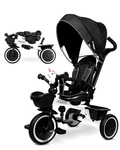 Stroller 7-IN-1 Adjustable Rotatable Seat Folding White Kriddo Tricycle. Fixed Price $154.99.