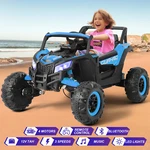 Blue 12V Kids Ride On Utv Vehicle Electric Off-road Car With Music, Led, Rc. Fixed Price $199.99.