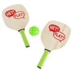 Kids Toy Racket Wooden Game Paddles And Ball Beach Backyard Fun. Fixed Price $16.99.